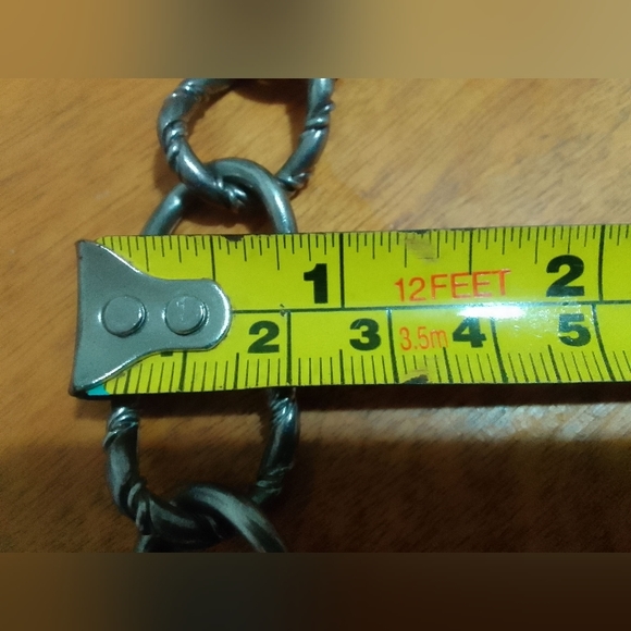 VTG Sterling Silver Bracelet 7.5” / 20mm Width / 44.1g Weight - Picture 5 of 9